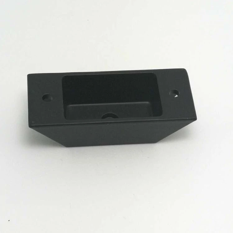 Black Plastic Sprayed Cover Aluminium CNC Machining Parts1